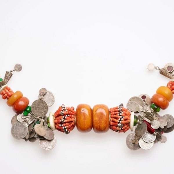 Amber and Coin Necklace