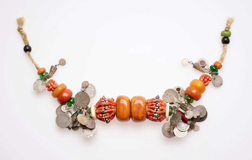 Amber and Coin Necklace