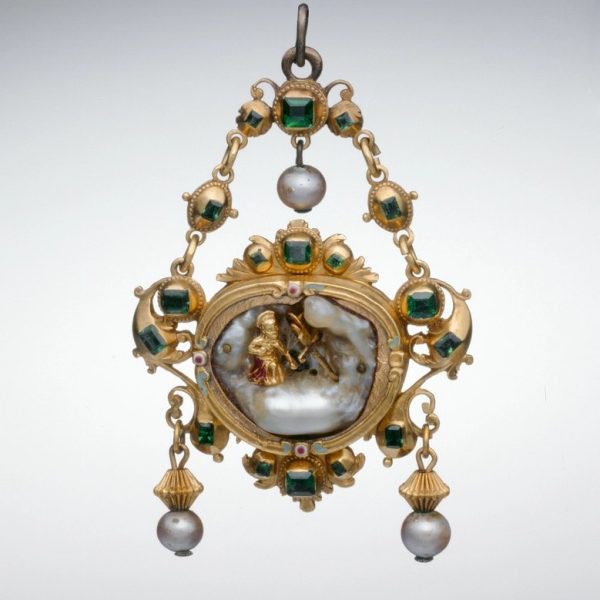Baroque Pearl Reliquary Pendant