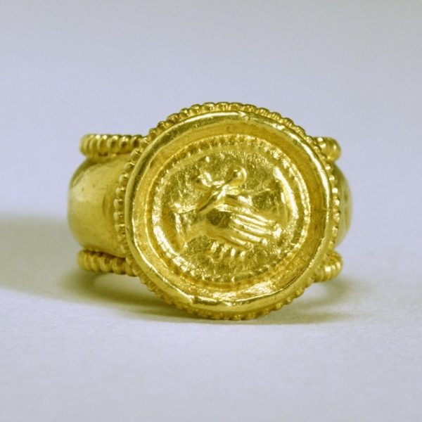 Beaded Bezel Coin Signet