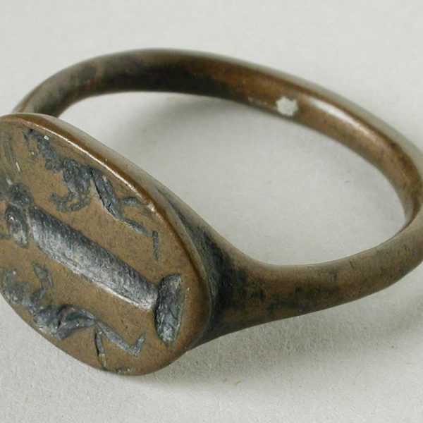 Bronze Oval Intaglio Ring