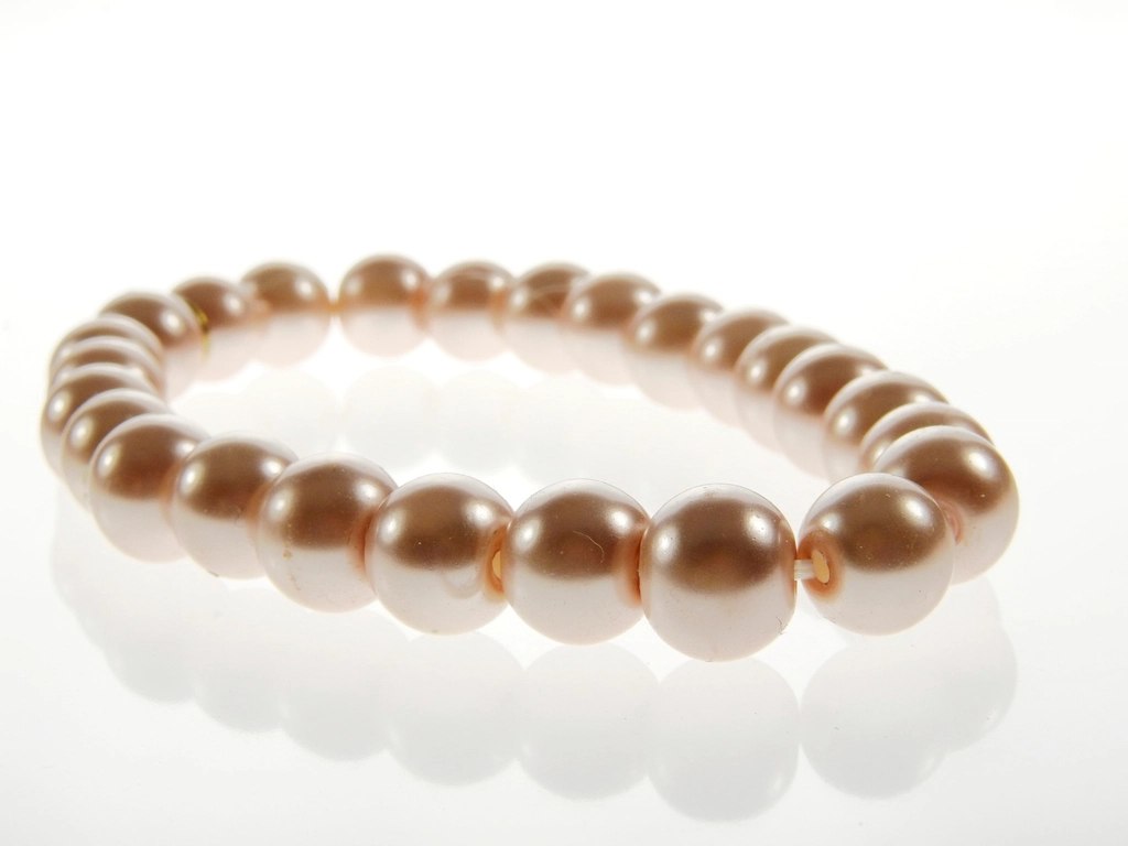 Bronze Pearl Stretch Bracelet