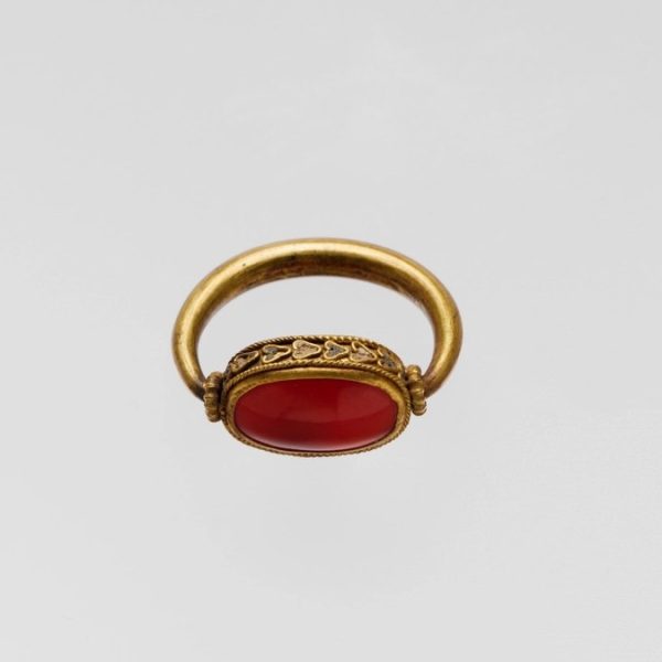 Carnelian Oval Bezel Ring