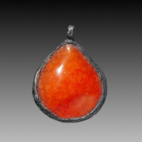 Carnelian Teardrop Amulet