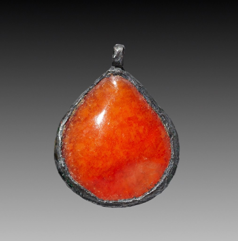 Carnelian Teardrop Amulet