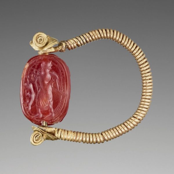 Coiled Wire Intaglio Ring