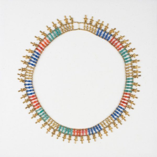 Faience Ankh Collar