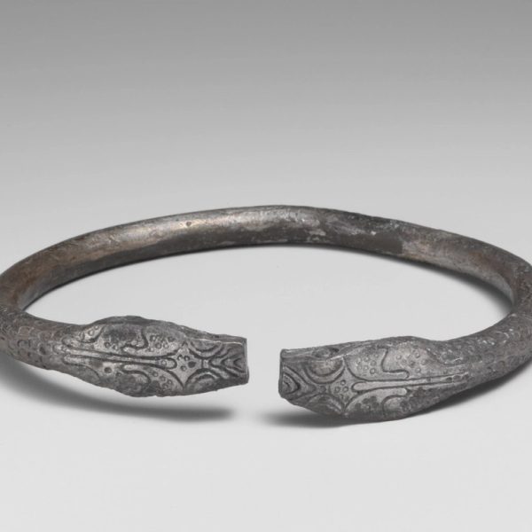 Flared Terminal Silver Cuff