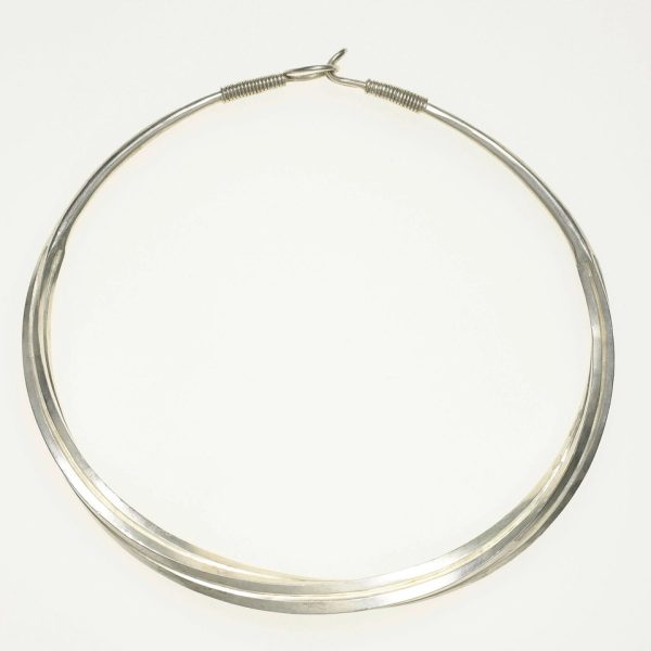 Hammered Silver Neck Ring