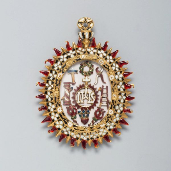 IHS Sunburst Reliquary Pendant