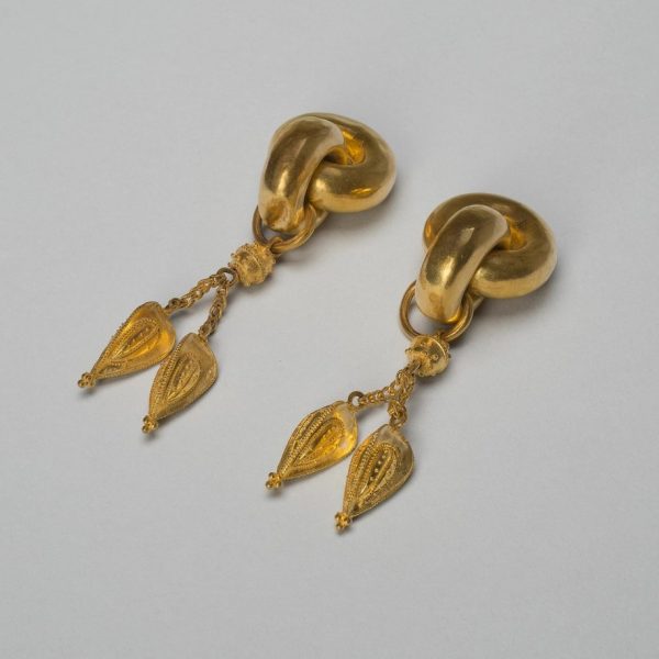 Knotted Gold Leaf Drops