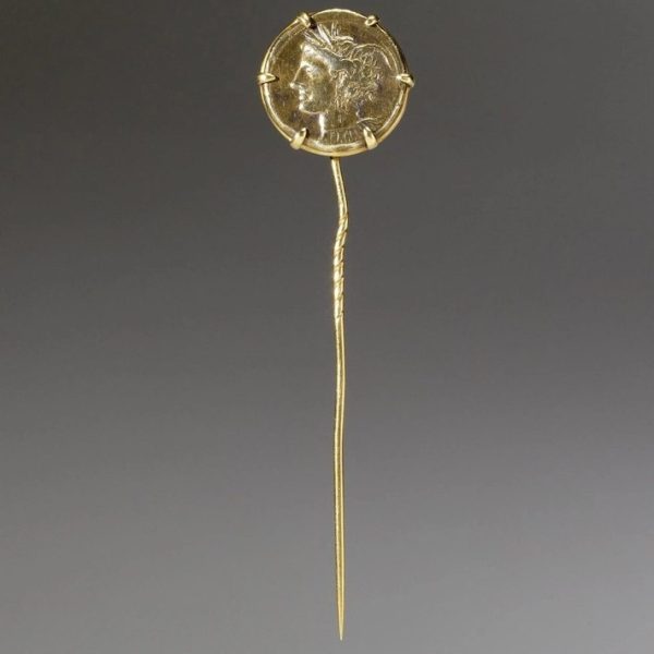 Mounted Coin Stick Pin