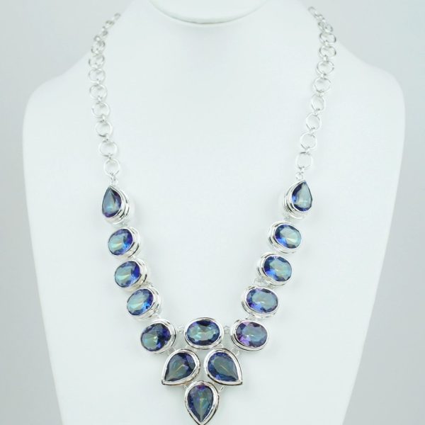 Mystic Topaz Bib Necklace
