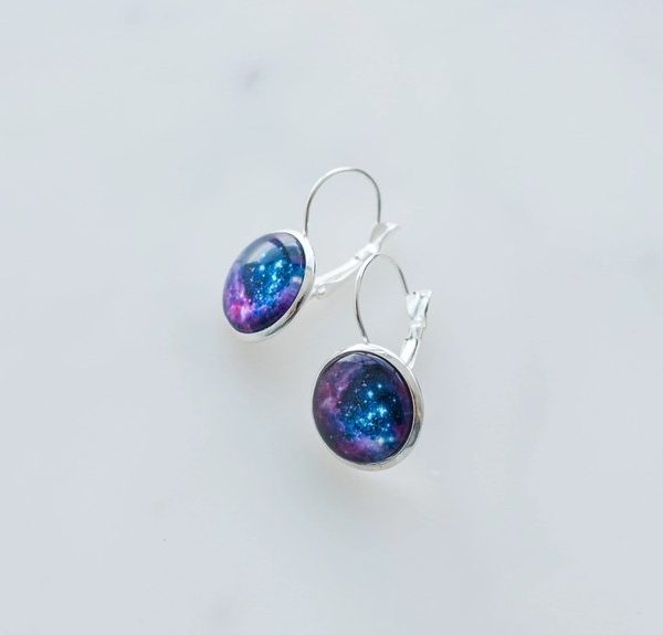 Nebula Cabochon Earrings