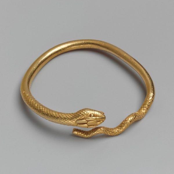 Ouroboros Coiled Serpent Bangle
