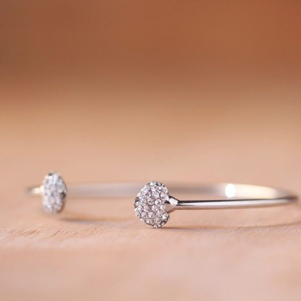 Pavé Disc Torque Bangle