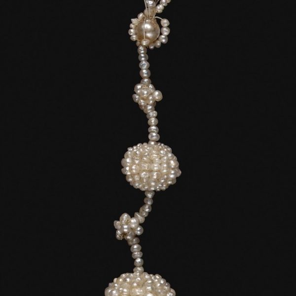 Pearl Cluster Tassel Earring