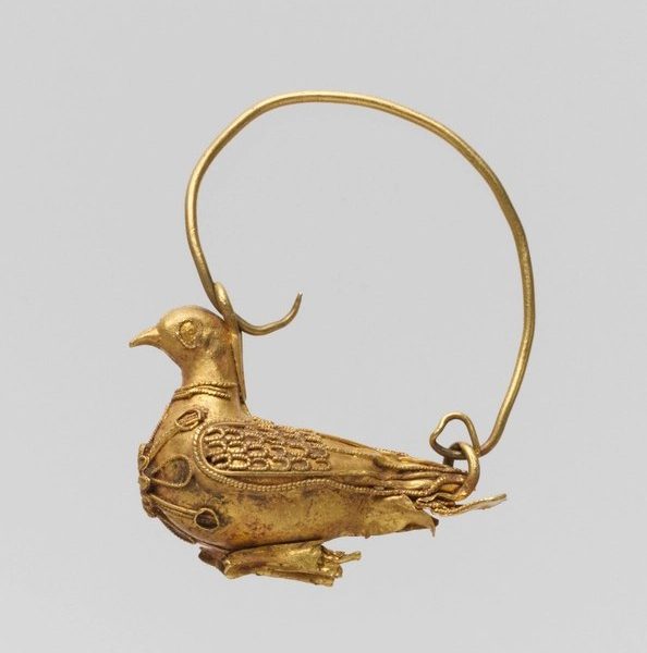 Perched Dove Ear Hoop
