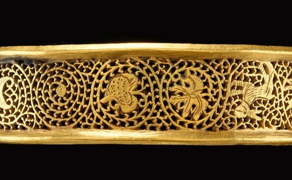 Pierced Filigree Bird Bangle