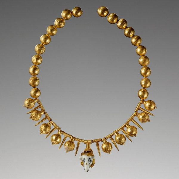 Ram's Head and Pomegranate Necklace