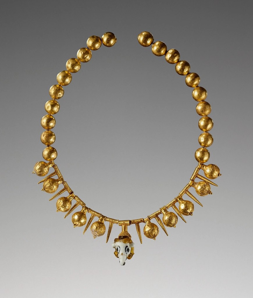 Ram's Head and Pomegranate Necklace