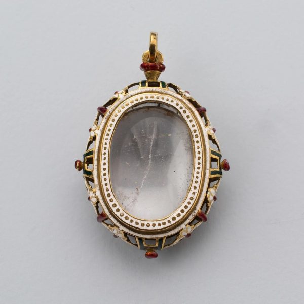 Rock Crystal Oval Reliquary