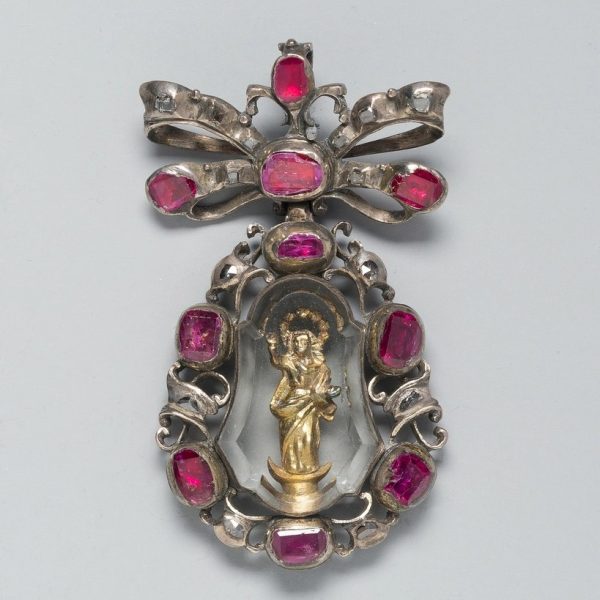 Ruby Bow Devotional Pendant