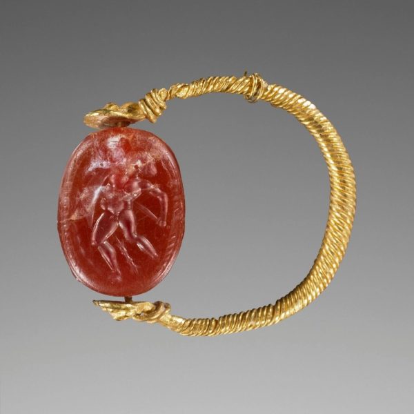 Scarab Swivel Hoop Ring