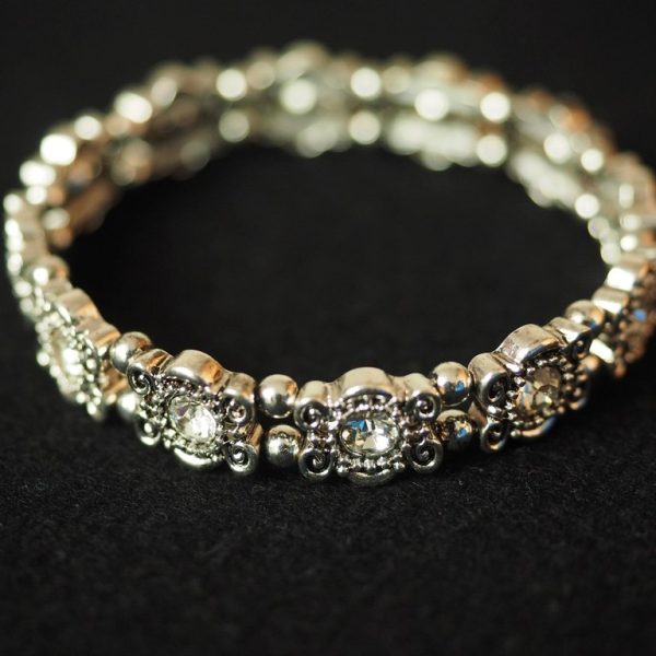 Scrollwork Crystal Bracelet