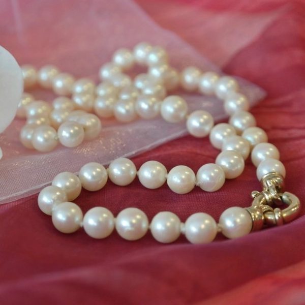 Shackle-Clasp Pearl Strand
