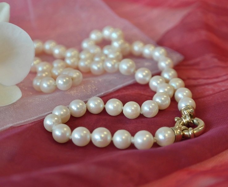 Shackle-Clasp Pearl Strand