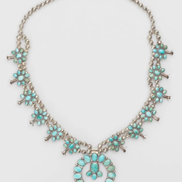Turquoise Cluster Naja Necklace