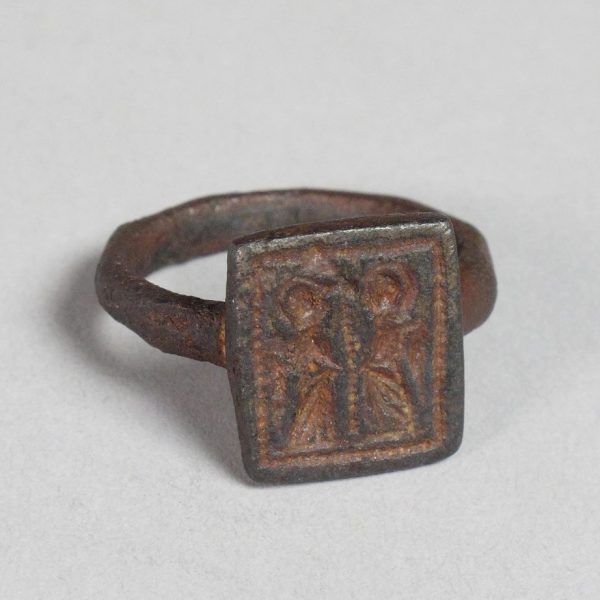 Two Saints Bronze Ring